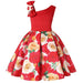 Kids Flower Dress Elegant Causal Princess Party Dresses Girls Children Clothing
