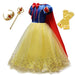 Princess Dress Girls Snow White Cosplay Costume Puff Sleeve Kids Dress