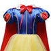 Princess Dress Girls Snow White Cosplay Costume Puff Sleeve Kids Dress
