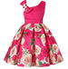 Kids Flower Dress Elegant Causal Princess Party Dresses Girls Children Clothing