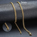 Cuban Chain Necklace Men Women Punk Stainless Steel Curb Link Chain