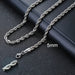 Cuban Chain Necklace Men Women Punk Stainless Steel Curb Link Chain