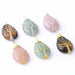 Tree of Life Necklace Natural Stone Pendant Gold Color Wire Wrap Gem Stone Jewelry