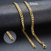 Cuban Chain Necklace Men Women Punk Stainless Steel Curb Link Chain