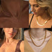 Cuban Chain Necklace Men Women Punk Stainless Steel Curb Link Chain