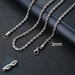 Cuban Chain Necklace Men Women Punk Stainless Steel Curb Link Chain