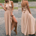 Women's Multiway Wrap Convertible Boho Maxi Club Long Dress