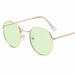 Classic Small Frame Round Sunglasses Women/Men Brand Designer Alloy Vintage Sun Glasses