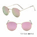 Classic Small Frame Round Sunglasses Women/Men Brand Designer Alloy Vintage Sun Glasses