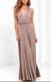 Women's Multiway Wrap Convertible Boho Maxi Club Long Dress