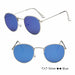 Classic Small Frame Round Sunglasses Women/Men Brand Designer Alloy Vintage Sun Glasses
