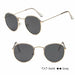 Classic Small Frame Round Sunglasses Women/Men Brand Designer Alloy Vintage Sun Glasses