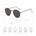 Classic Small Frame Round Sunglasses Women/Men Brand Designer Alloy Vintage Sun Glasses