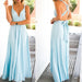 Women's Multiway Wrap Convertible Boho Maxi Club Long Dress