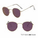 Classic Small Frame Round Sunglasses Women/Men Brand Designer Alloy Vintage Sun Glasses