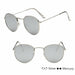 Classic Small Frame Round Sunglasses Women/Men Brand Designer Alloy Vintage Sun Glasses