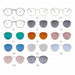 Classic Small Frame Round Sunglasses Women/Men Brand Designer Alloy Vintage Sun Glasses