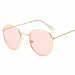 Classic Small Frame Round Sunglasses Women/Men Brand Designer Alloy Vintage Sun Glasses
