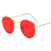 Classic Small Frame Round Sunglasses Women/Men Brand Designer Alloy Vintage Sun Glasses