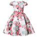 Kids Flower Dress Elegant Causal Princess Party Dresses Girls Children Clothing