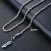 Cuban Chain Necklace Men Women Punk Stainless Steel Curb Link Chain