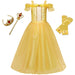 Princess Dress Girls Snow White Cosplay Costume Puff Sleeve Kids Dress