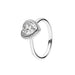 Sterling Silver Rings Princess Tiara Crown Sparkling Love Heart CZ Rings