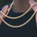 Cuban Chain Necklace Men Women Punk Stainless Steel Curb Link Chain