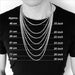 Cuban Chain Necklace Men Women Punk Stainless Steel Curb Link Chain