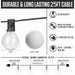 Patio string light Christmas G40 Globe Festoon bulb fairy string light outdoor party garden garland wedding Decorative