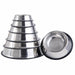 Pet Bowl Plate Stainless Steel Metal Dog Cat Food Water Bowl With Anti-slip Pad - Atom Oracle
