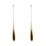 Black Drop Tassel Long Earrings New Fashion Party Luxury Women‘s Jewelry