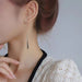 Black Drop Tassel Long Earrings New Fashion Party Luxury Women‘s Jewelry