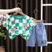 Baby Girls & Boys Clothes Suit Children Fashion Cartoon T-Shirt Shorts 2Pcs/Sets
