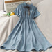 Children's Dress Solid Color Cool Comfortable Girl's Long Frock Dress