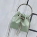 Tassel Evening Clutch Bag Women Luxury Designer Chain Metal Ring Handle Shiny Silk Bucket Purse