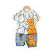 Baby Girls & Boys Clothes Suit Children Fashion Cartoon T-Shirt Shorts 2Pcs/Sets