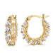 High Quality Cubic Zirconia Women Hoop Earrings Stylish Fashion Jewelry