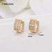 Simple Round Circle Gold Plated Hoop Earrings Women Fashion Jewelry