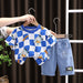 Baby Girls & Boys Clothes Suit Children Fashion Cartoon T-Shirt Shorts 2Pcs/Sets