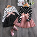 Polka Dot Long Sleeve Kids Dresses Girls Spring Autumn Birthday Party Children Clothes
