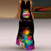 Women's Printed Dresses Boho Sleeveless V-Neck Long Elegant Beach Party Maxi Dresses