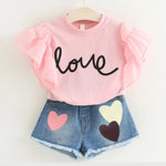 Toddler Girls Summer Clothes 2Pcs Outfits Kids Clothing Girls Suit