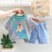Baby Girls & Boys Clothes Suit Children Fashion Cartoon T-Shirt Shorts 2Pcs/Sets