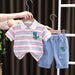 Baby Girls & Boys Clothes Suit Children Fashion Cartoon T-Shirt Shorts 2Pcs/Sets