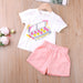 Toddler Girls Summer Clothes 2Pcs Outfits Kids Clothing Girls Suit