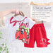 Baby Girls & Boys Clothes Suit Children Fashion Cartoon T-Shirt Shorts 2Pcs/Sets
