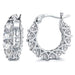 High Quality Cubic Zirconia Women Hoop Earrings Stylish Fashion Jewelry