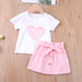 Toddler Girls Summer Clothes 2Pcs Outfits Kids Clothing Girls Suit
