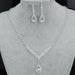 Fashion Bridal Jewelry Sets Women Rhinestone Crystal Necklace Earrings Sets